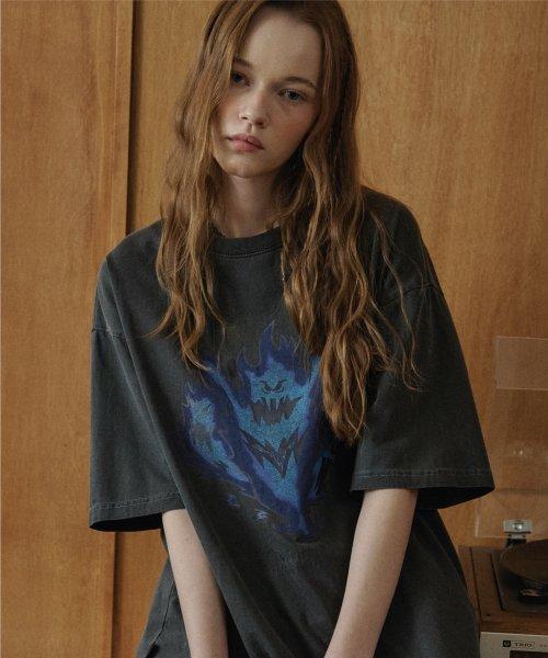 스펙터 피그먼트 반팔티 스모크블랙