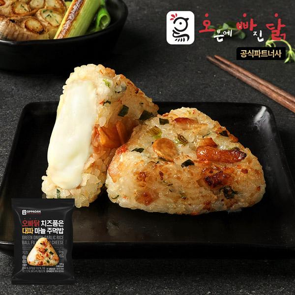 오빠닭 치즈품은 주먹밥 대파 마늘 100g