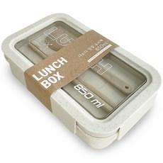 다소다 밀짚 도시락 직사각 850ml