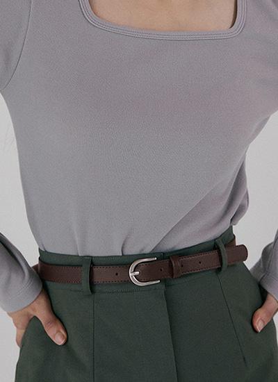 NUE REORG LOGO BELT BROWN