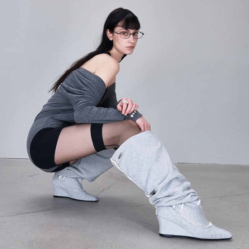 EFFY BOOTS (MELANGE GREY)