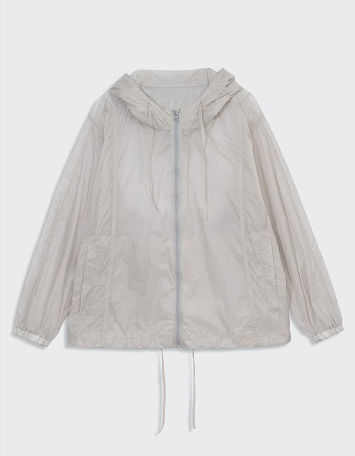 Cosmoss) LIGHT DRAWSTRING ANORAK (MIST GREY)