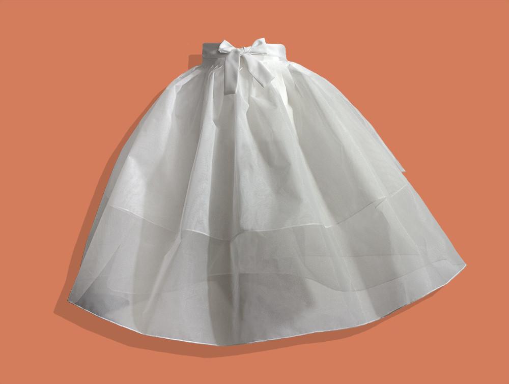 한복 속치마 2단 자락 패티코트(패치) 2중, 70 / 85 허리구멍 에디션 숙자