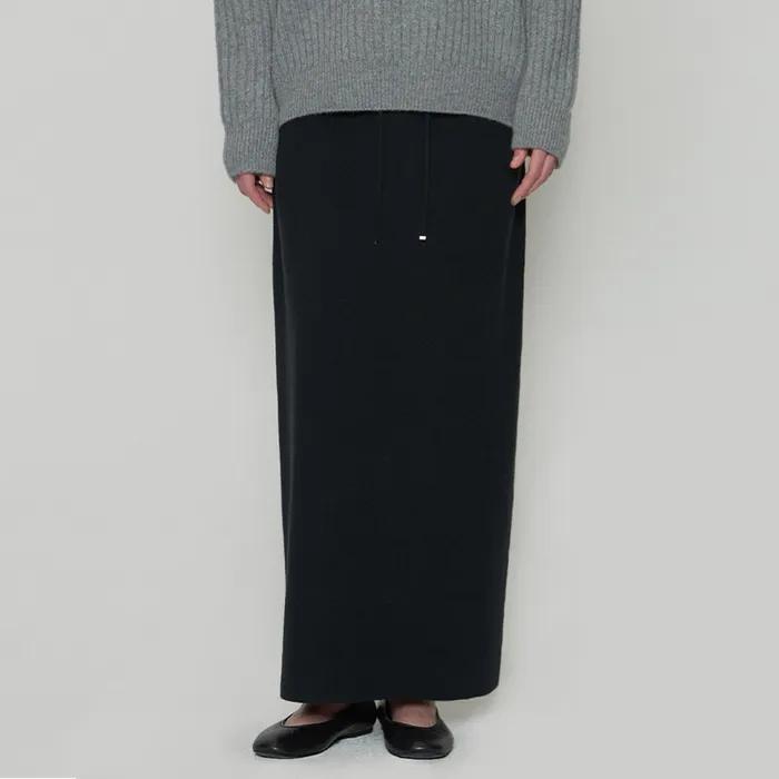 Basic Knit Skirt - Black