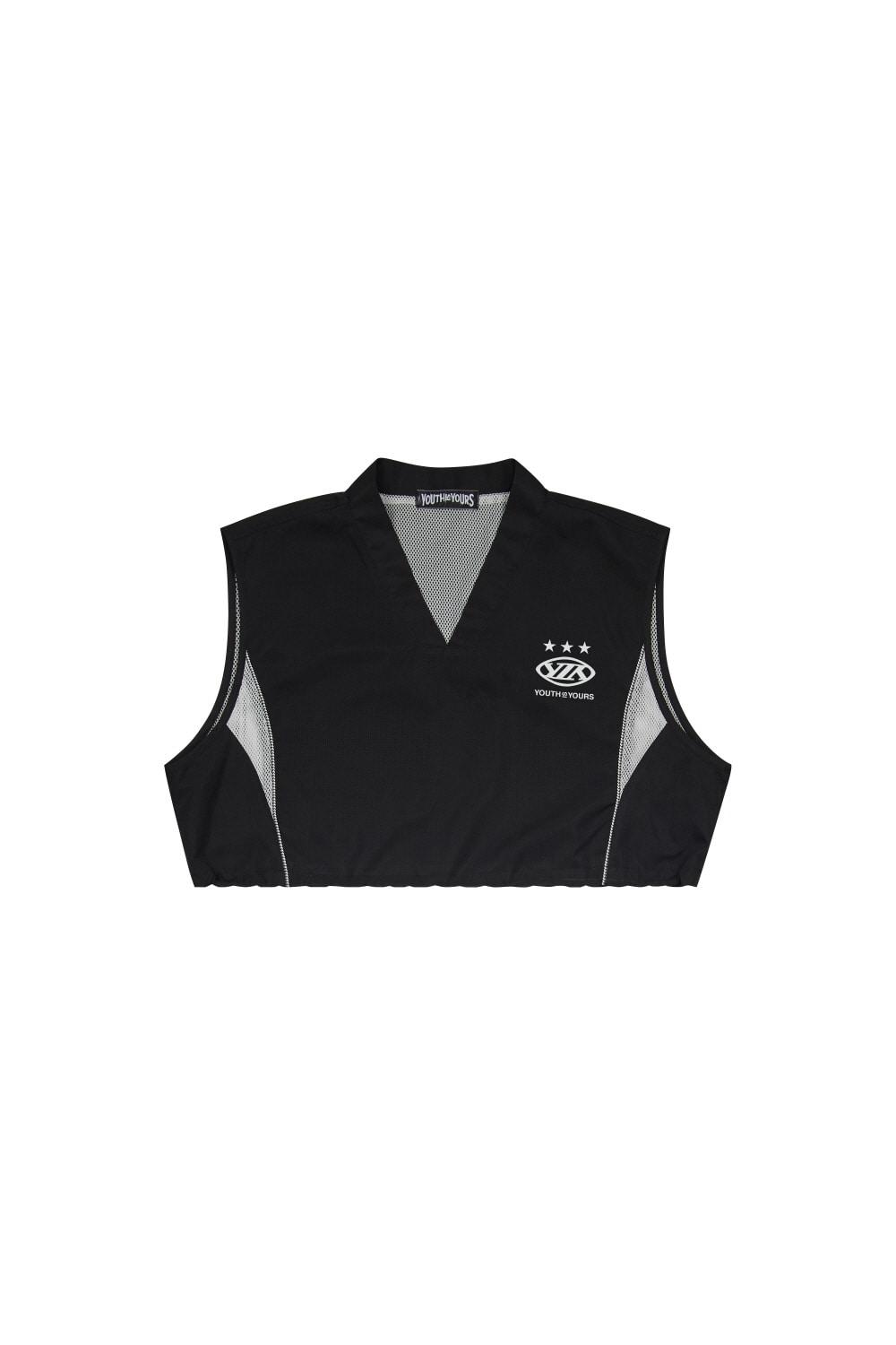 Y2 STRING CROP VEST(BLACK)