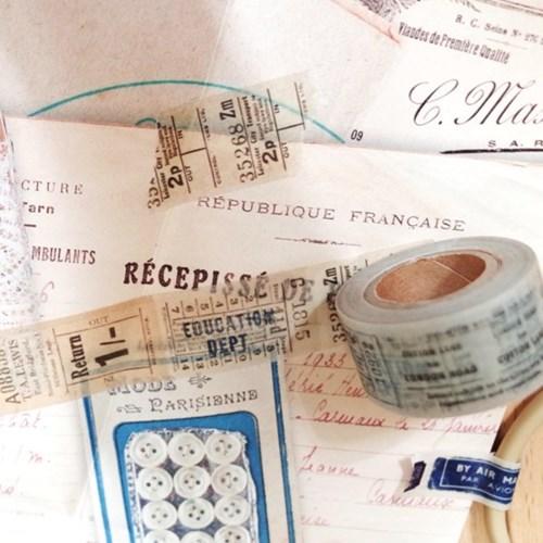 빈티지마스킹테이프-WHITE TICKET