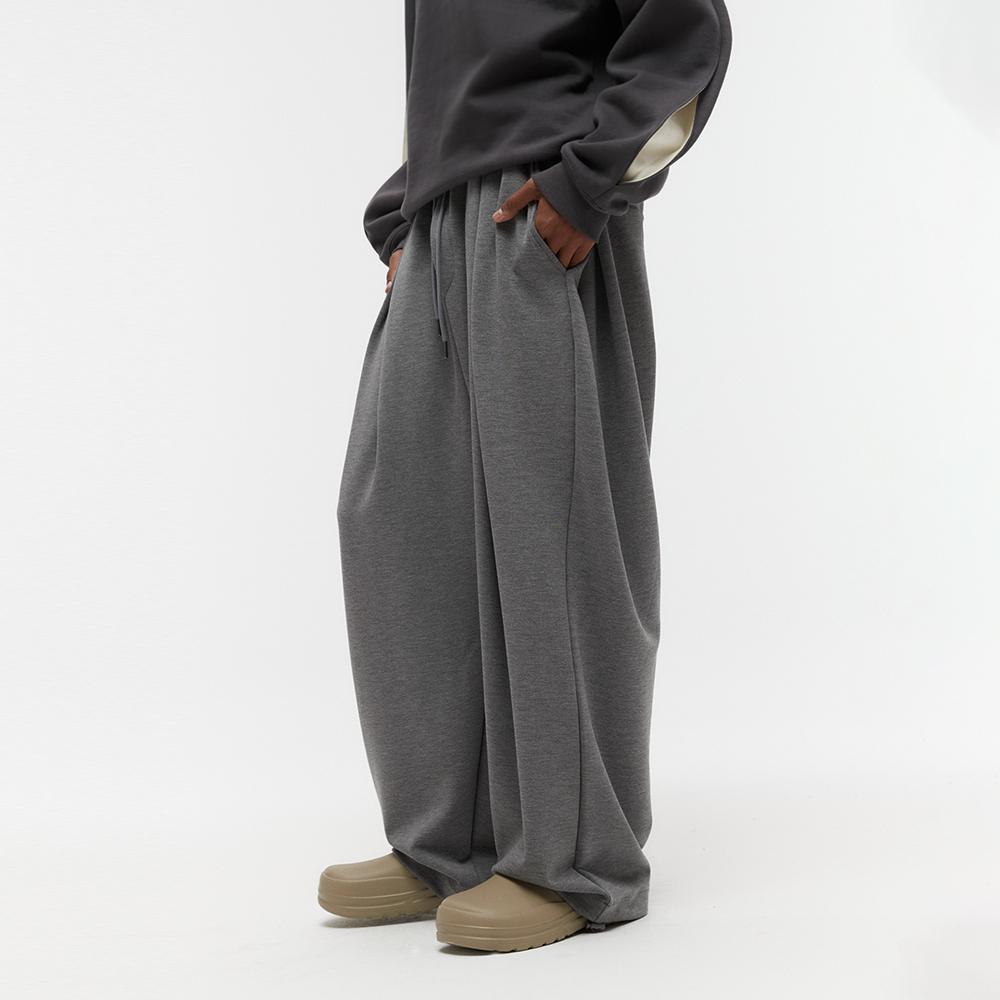 딥 포턱 플로우 밴딩 팬츠 차콜그레이