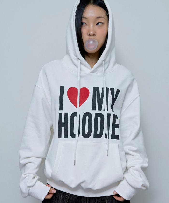 I LOVE MY HOODIE (WHITE)_F24ZB059