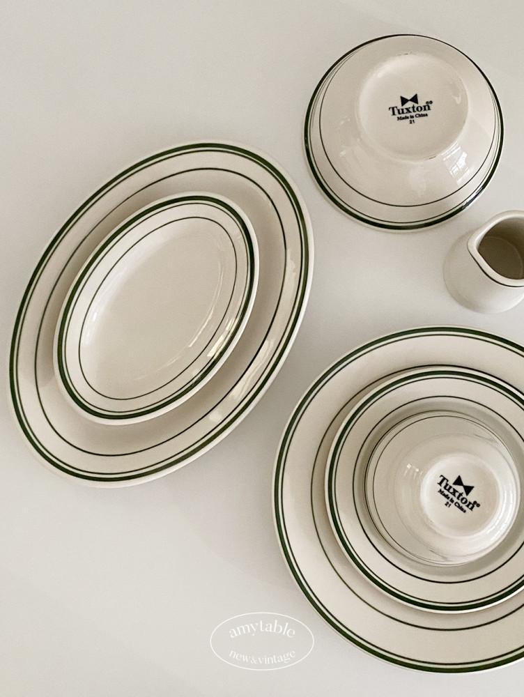 (에이미테이블) 턱스톤 그린베이 16 원형플레이트