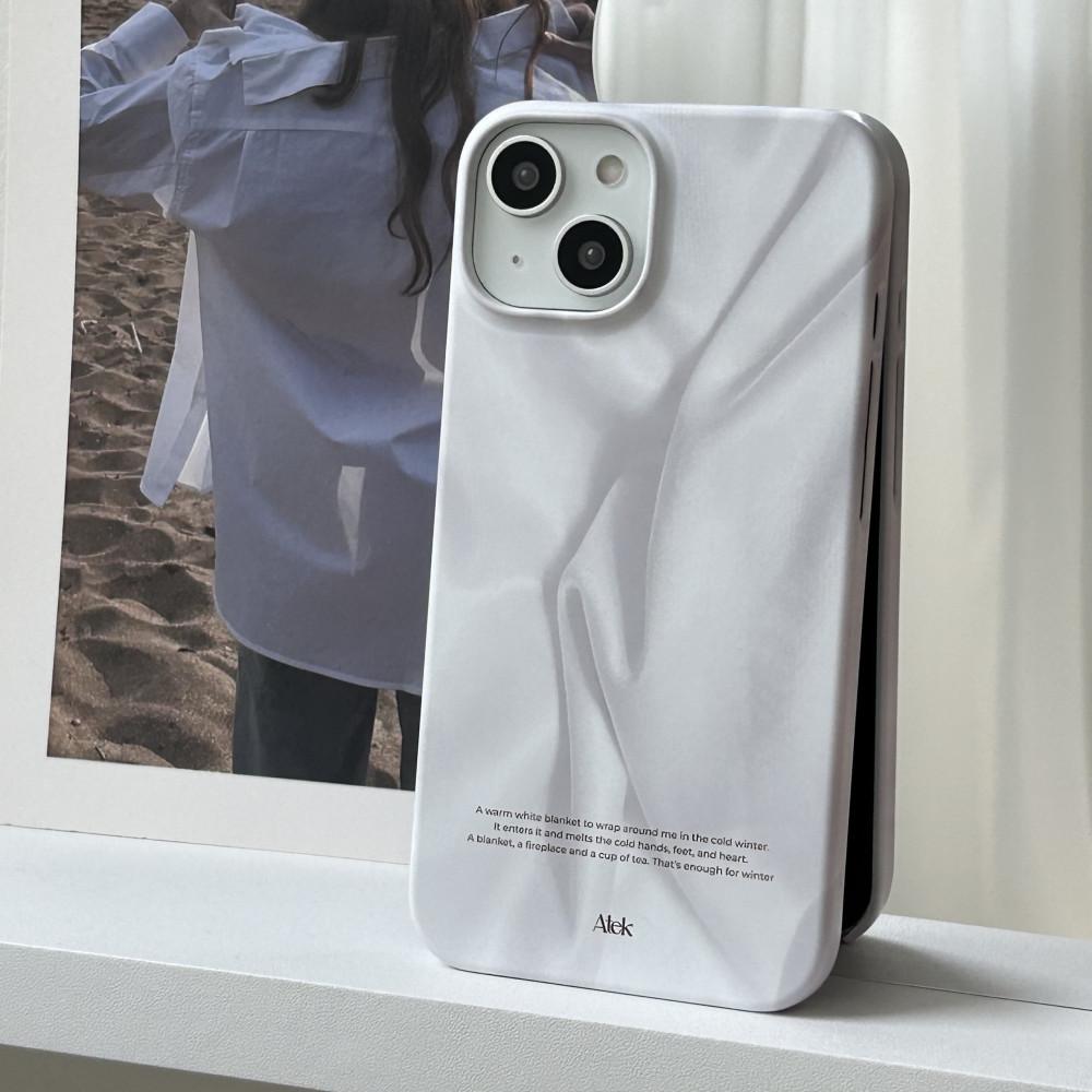 화이트 코튼 무광하드케이스