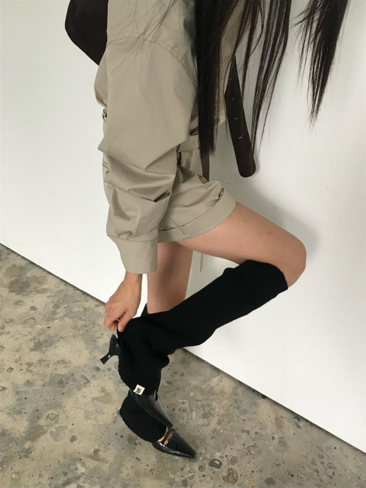 캐시 니트 레그워머