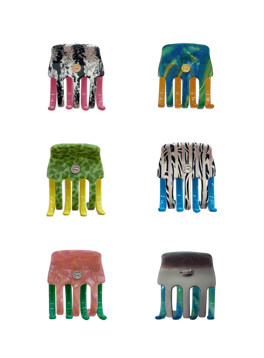 2side hair clips (6type)