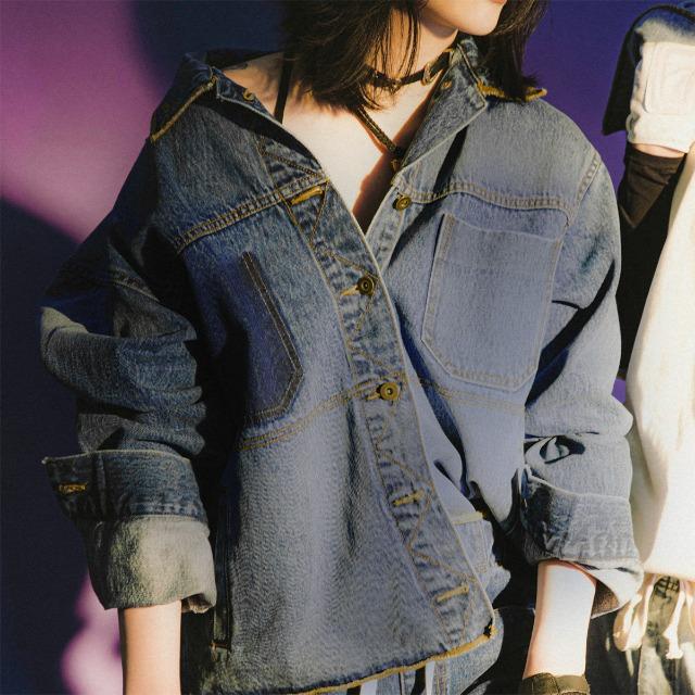 Phos333 Denim Jacket/Medium Blue