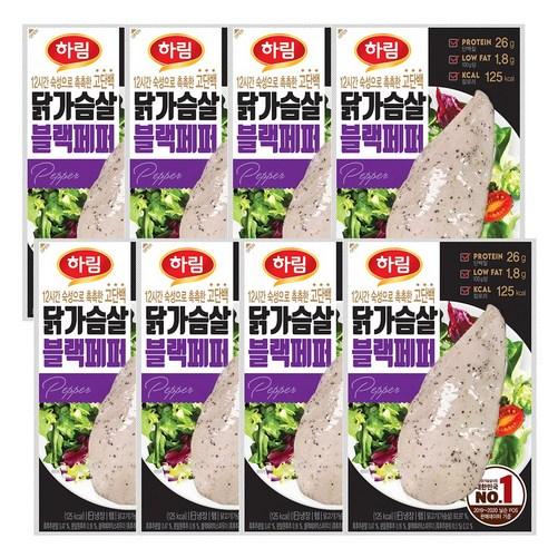 하림 닭가슴살 블랙페퍼, 100g, 8개 - 간편닭가슴살 | 쿠팡