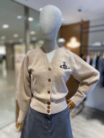 이런 상품 어때요? 비비안웨스트우드 V넥 베이직 가디건 베이지(VOTUKN6010)