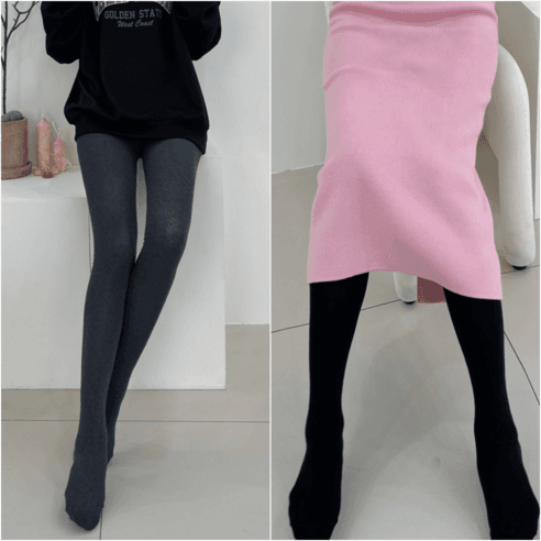 오구 국산 데일리 여성 면 타이즈 2개 유발 레깅스 팬티 스타킹 - 양말/스타킹 | 쿠팡