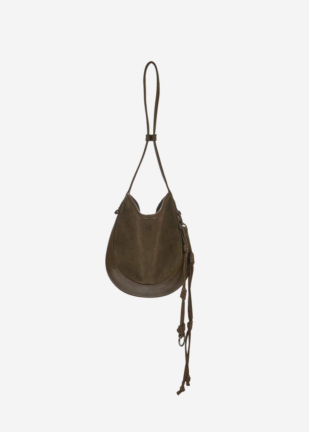 [2nd] Curvee Hobo Bag Suede Mini Brown