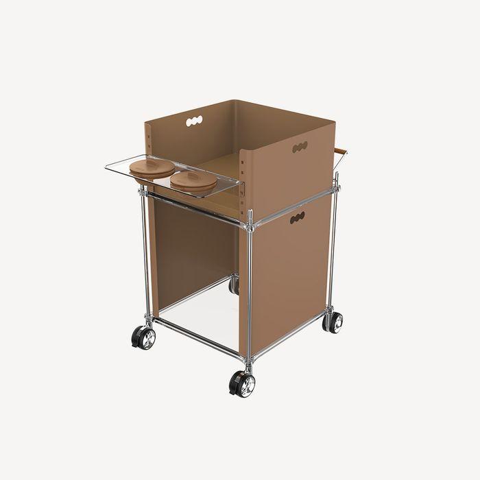 까비네 팻팻 웰컴체어 강아지 고양이 식탁 하이 베이지