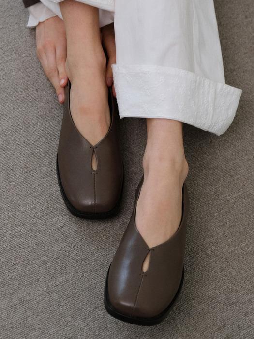 [단독] LINDE FLAT MULE [TAUPE]