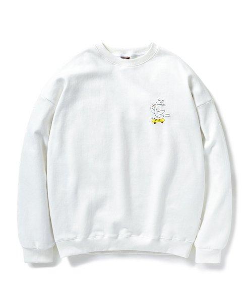 스캡 덕 맨투맨 티셔츠 화이트 FMT3067