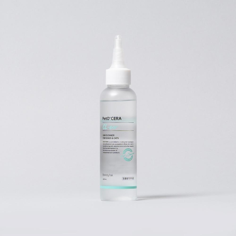 페토세라 클이어 강아지 고양이 귀지 각질 제거 귀 세정제 120ml