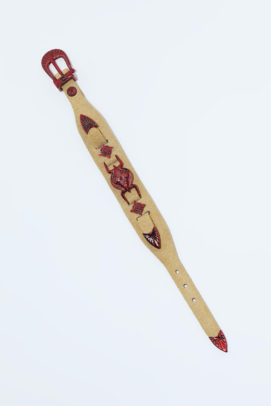 CONCHO BELT BANGLE - Yellow / ONE