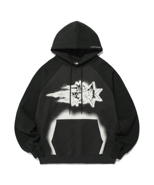 SPRAY ANIME HOODIE_CHARCOAL(NG2ESUM413A)