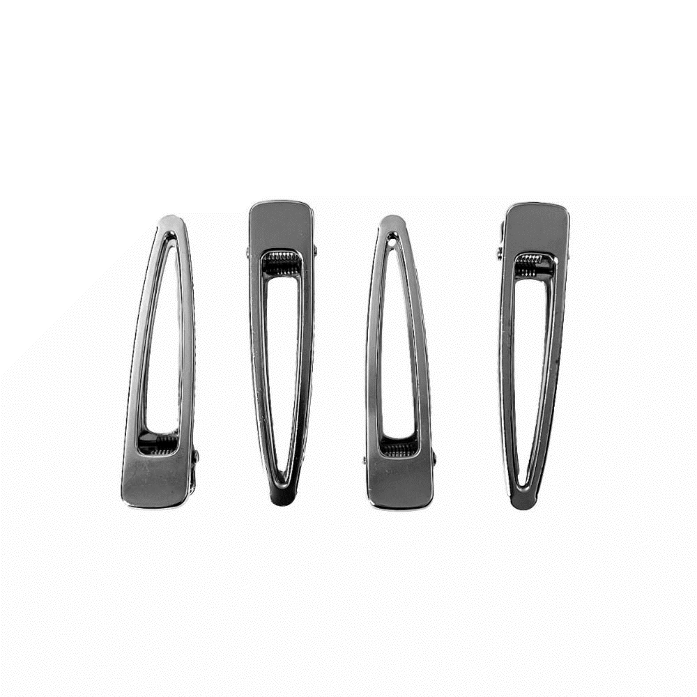 [1+1] Silver Clip Hairpin 실버 클립 헤어핀 삼각 머리핀 옆머리 앞머리 핀 y2k 키치 유니크 하이틴 스트릿