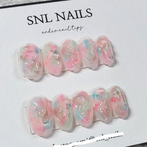 [No.88 피크닉가든] 💖수제네일팁