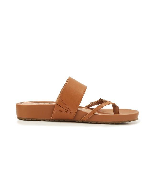 [Milani Thong] 브라운 여성 슬리퍼 [WIDTH:B]