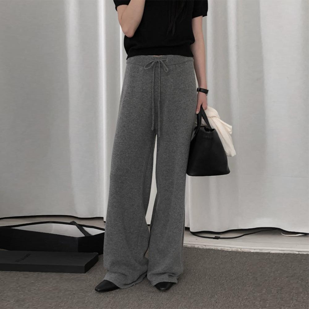 [LE BUTTER 르버터] 니트 울 팬츠