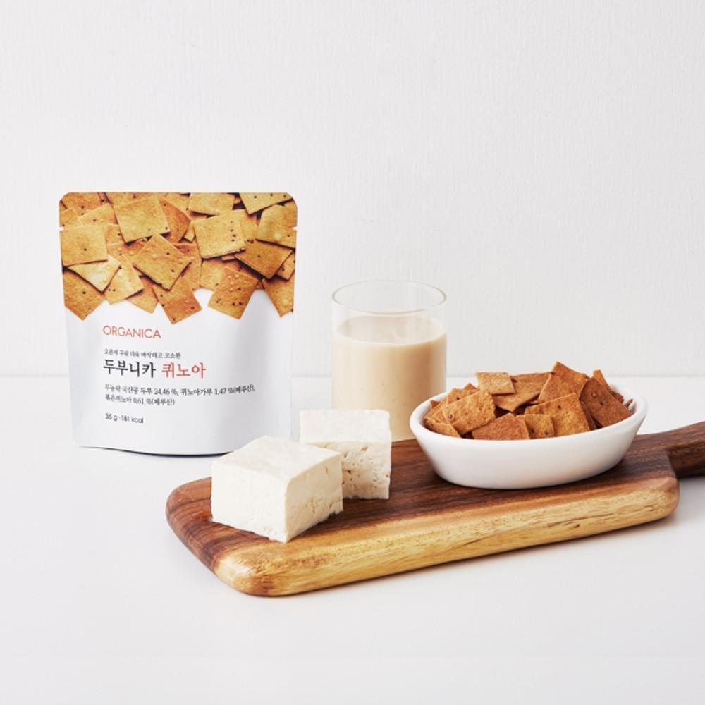 두부니카 퀴노아스낵 35g x 3봉 / 내추럴스낵 두부과자 저칼로리 두부칩 비건 건강스낵 베스트