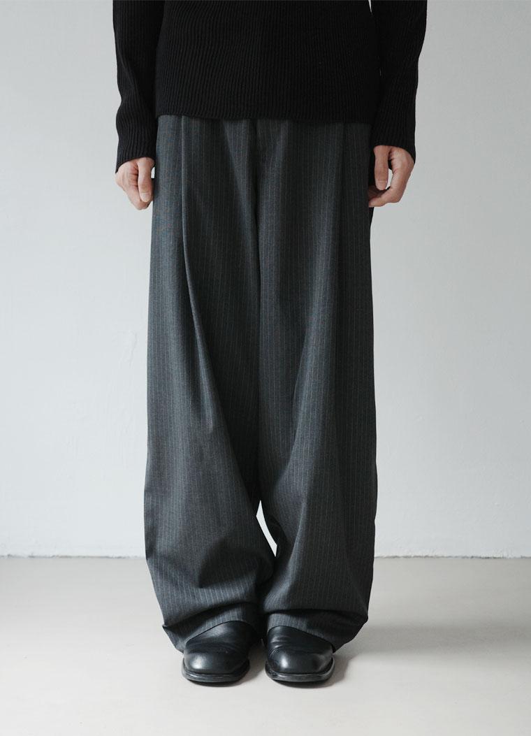 refined stripe slacks