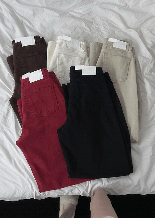 커브드 컬러 팬츠 (5컬러)