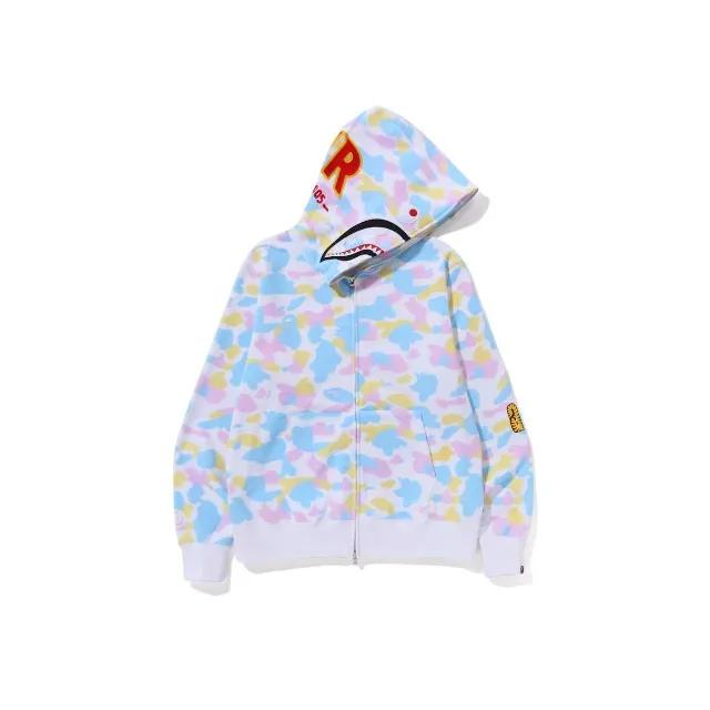 베이프 뉴 멀티카모 2nd 샤크 풀집 후디 화이트