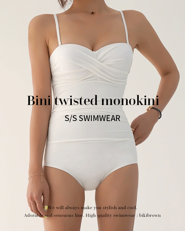 비니 꼬임 모노키니 (4 Color)