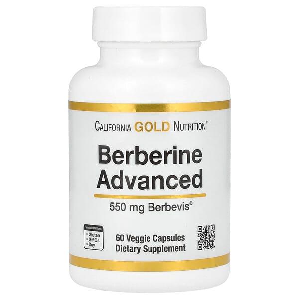 California Gold Nutrition, 베르베린 어드밴스드, Berbevis 파이토솜, 550mg, 베지 캡슐 60정