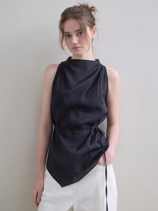 [5차리오더]Drape See-Through Blouse