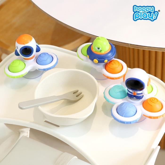 스핀잇 스페이스 회전 딸랑이 3pcs