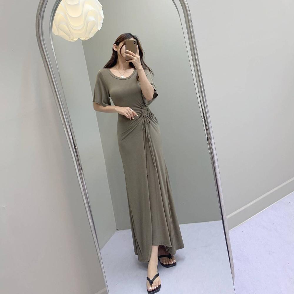 [자체제작] 헤라 사선 스트링 원피스 [무료배송]