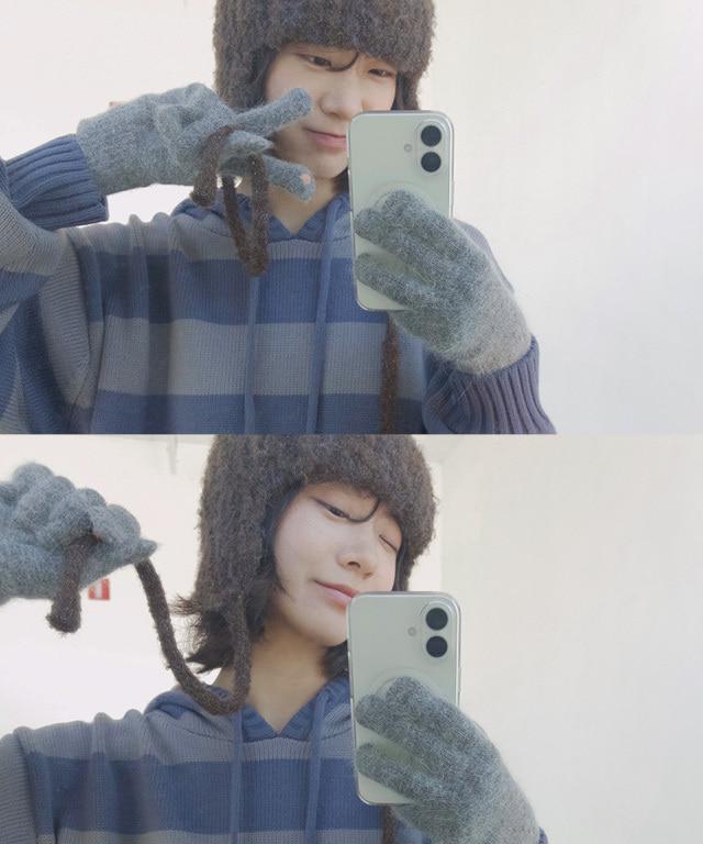 데일리쥬 [MADE] 오르비 오버핏 스트라이프 후드