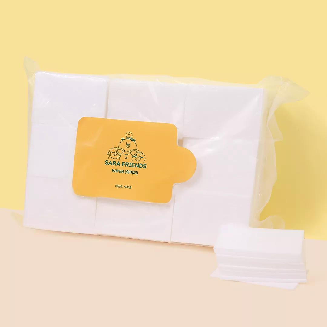 [사라프렌즈] 코튼 와이퍼 (약 500매) {약 6x4cm/약 500매}