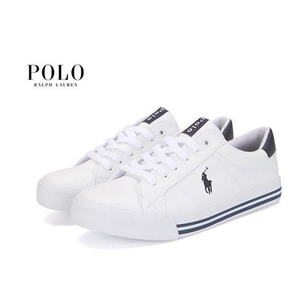 (신세계센텀점)폴로 스니커즈 화이트에 네이비 포인트 운동화 RF102322JJ