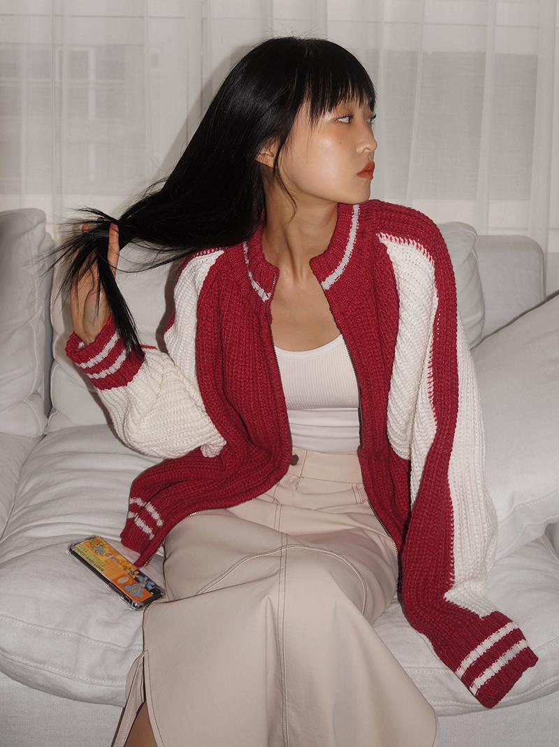 HOLLY KNIT ZIPPER CD (4color!)