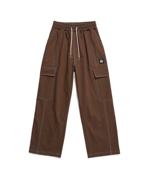 ODBC 스티치 카고 팬츠 브라운