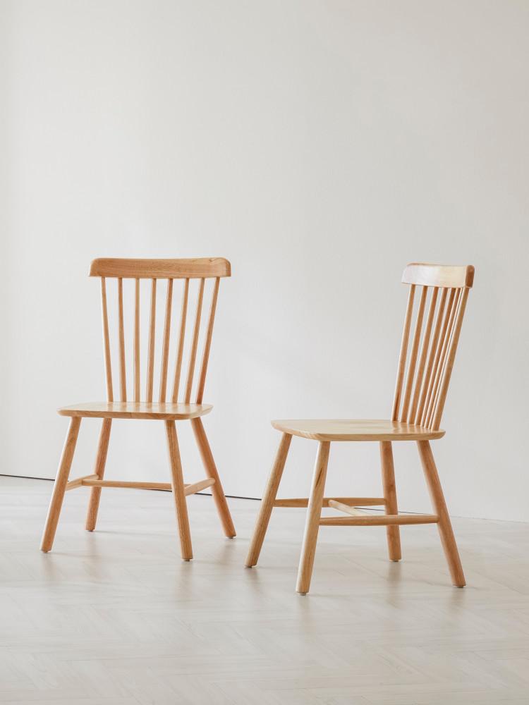 토토 천연원목 의자 천연 고무나무 원목 식탁의자