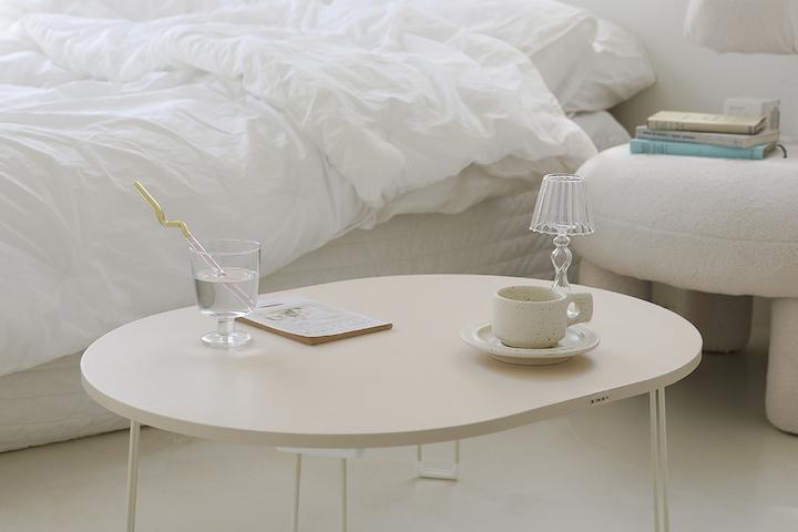 슈퍼매트 라운드 오브제 접이식 테이블 5colors(리뷰이벤트)