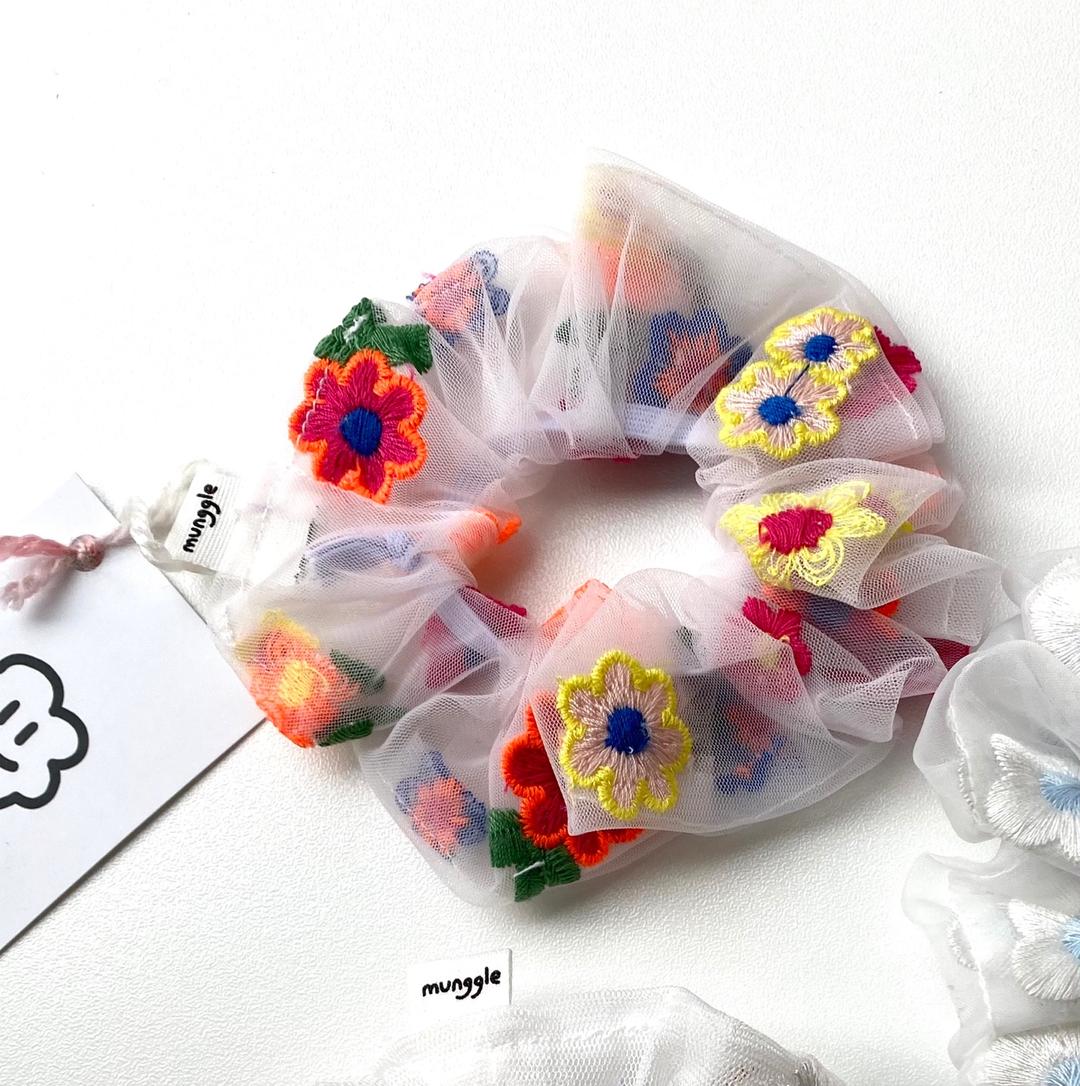 [뭉글상점] 꽃자수 곱창밴드