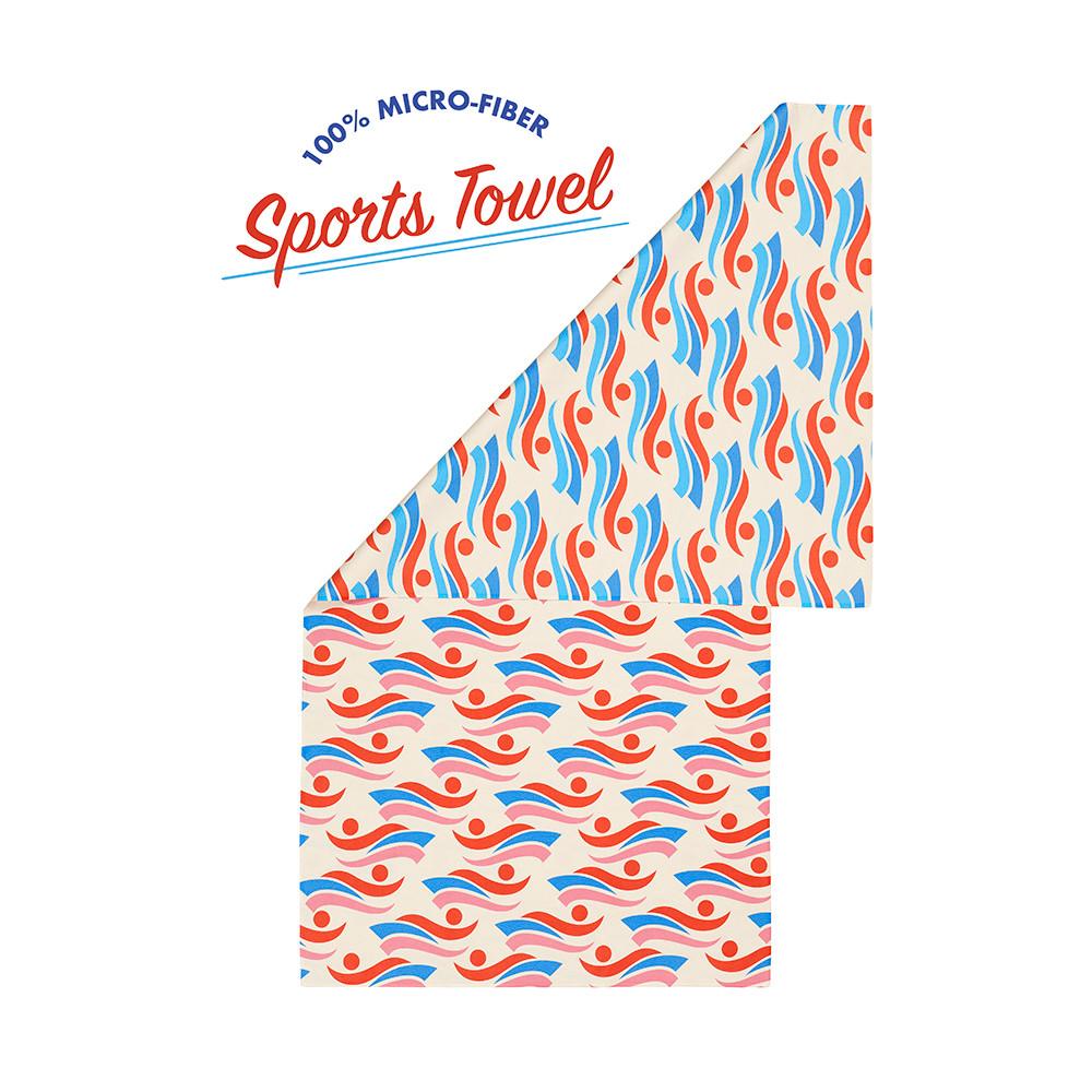 빔블 건식 스포츠타월 스위머 레드