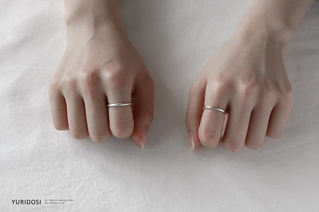 925 실버 2MM 라운드 심플 베이직 은반지